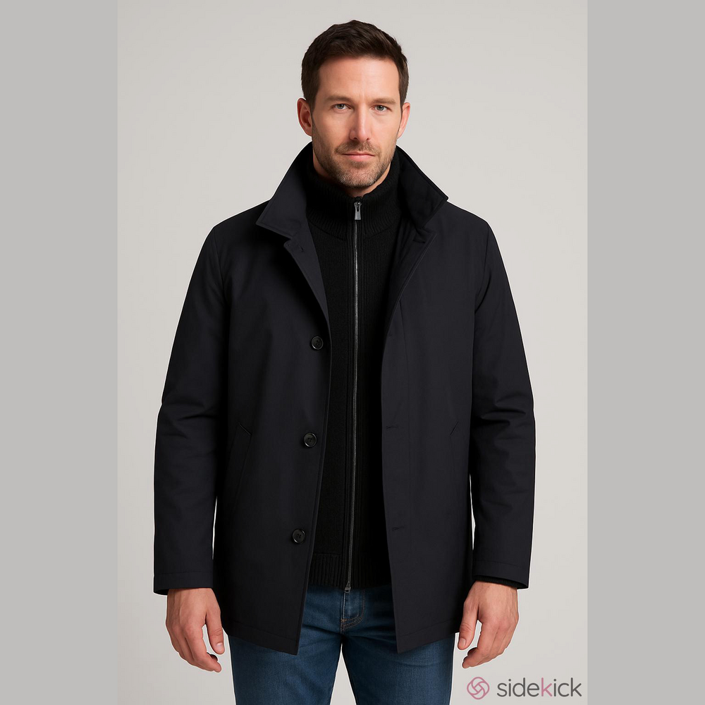 London Fog Mens Jacket Black NEW